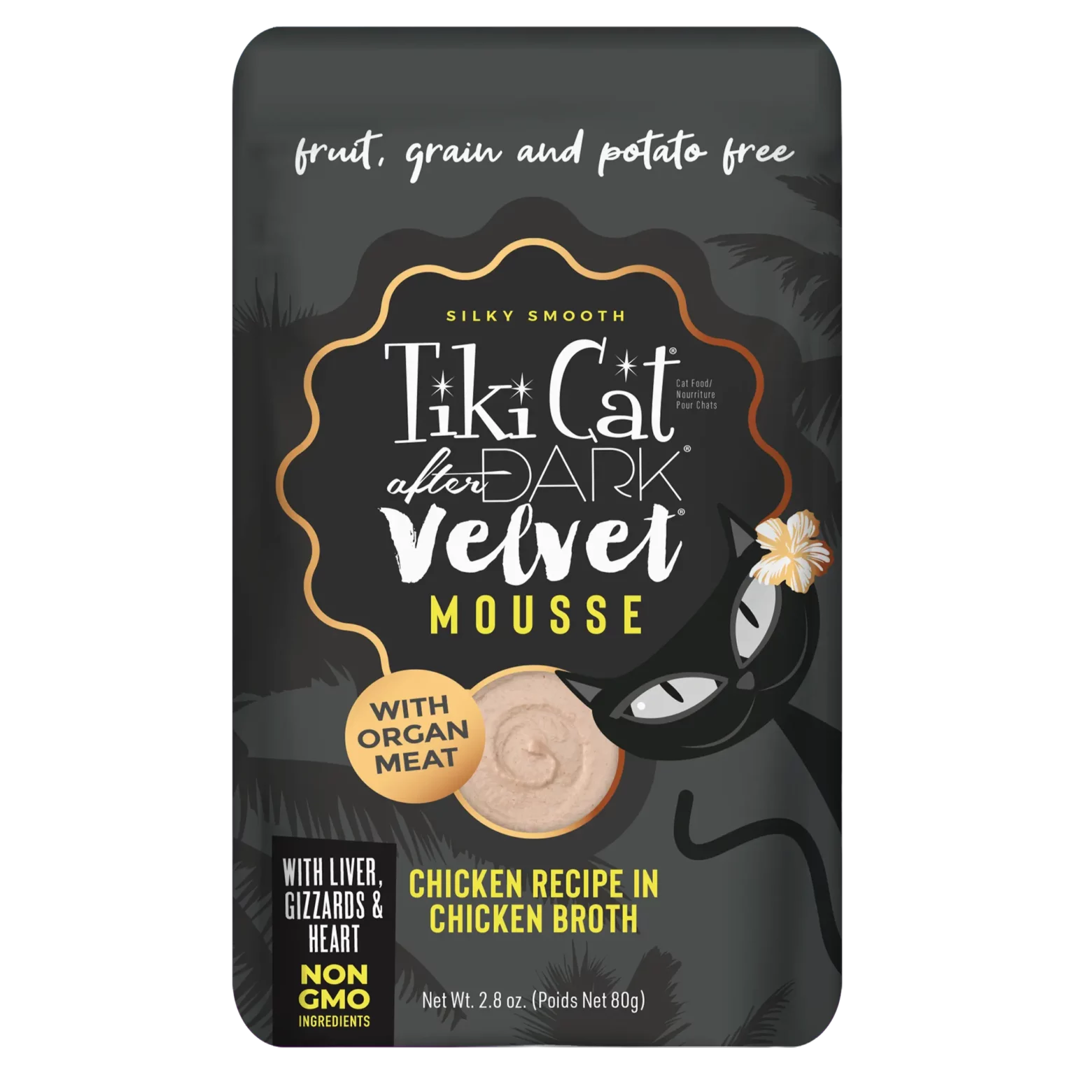 Tikicat Adult After Dark Velvet Mousse Chicken (2.8oz) - Majestic Pet Kingdom