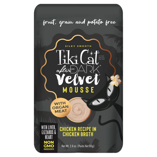 Tikicat Adult After Dark Velvet Mousse Chicken (2.8oz) - Majestic Pet Kingdom