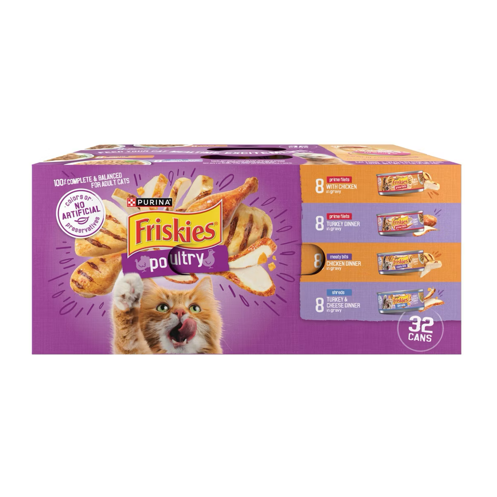 Friskies Poultry Variety Pack 32Ct of 5.5Oz Cans - Majestic Pet Kingdom