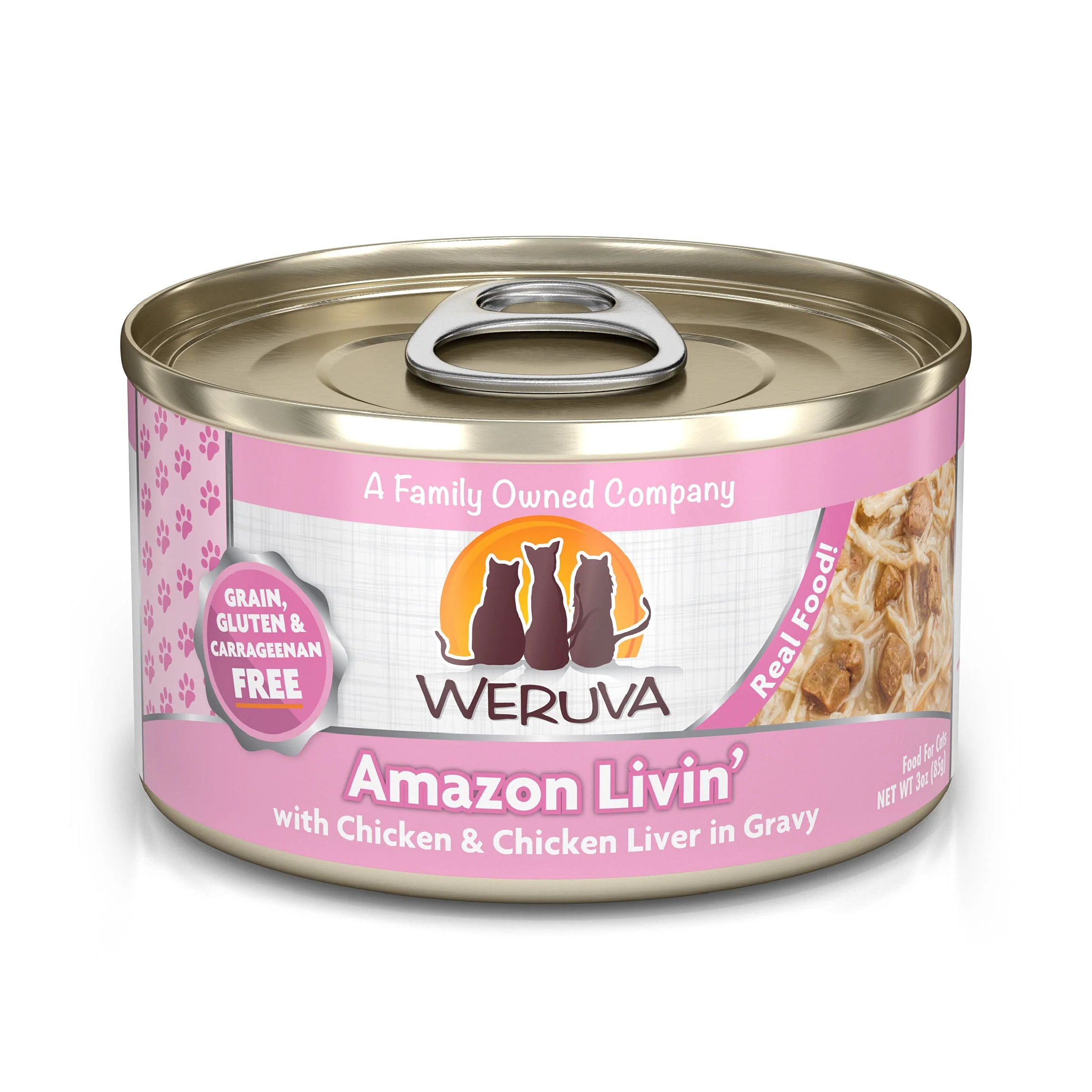 Weruva Adult Livin Chicken and Chicken Liver in Gravy Cat Food (3oz) - Majestic Pet Kingdom