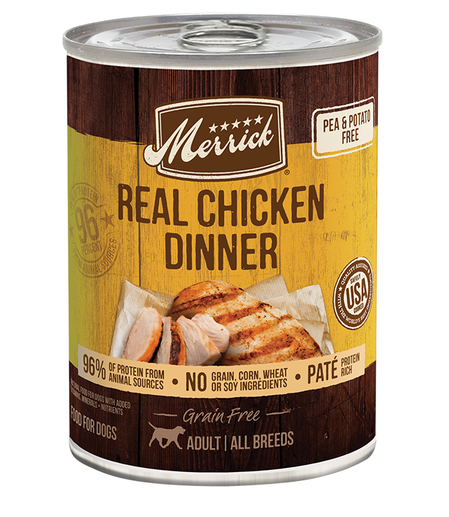 Merrick Grain Free Real Chicken Dinner Wet Dog Food (12.7oz) - Majestic Pet Kingdom