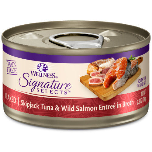 Wellness Core Adult Signature Select Flaked Skipjack Tuna and Salmon Entree Wet Cat Food - Majestic Pet Kingdom