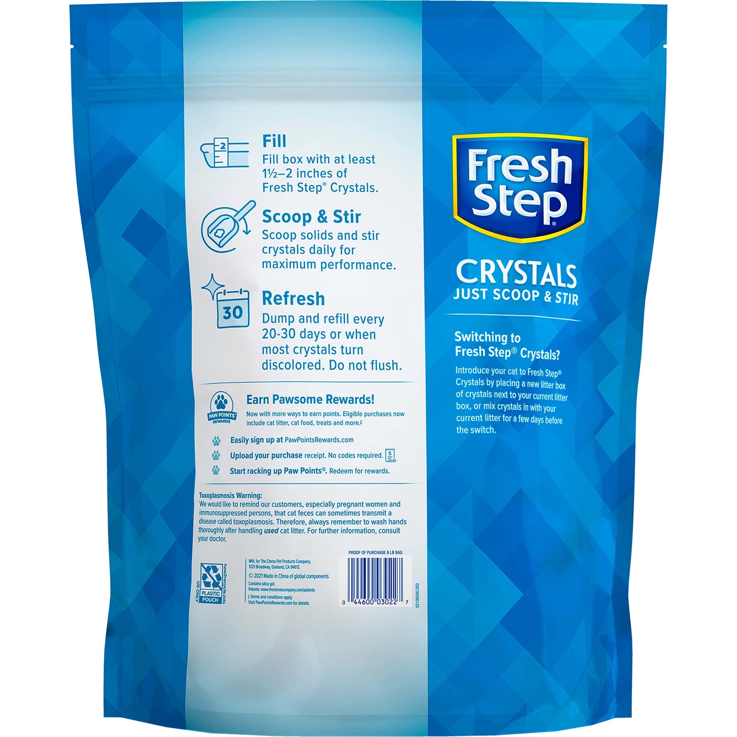 Cat Litter Fresh Step Crystal Long-Lasting Odor Control 8lb