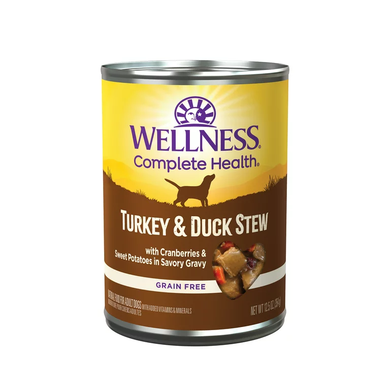 Wellness Adult Turkey and Duck Stew Wet Dog Food (12.5oz) - Majestic Pet Kingdom