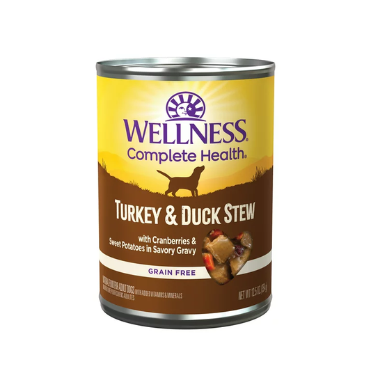 Wellness Adult Turkey and Duck Stew Wet Dog Food (12.5oz) - Majestic Pet Kingdom