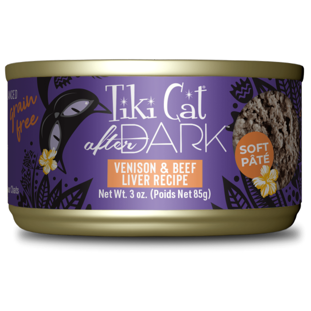 Tikicat Adult After Dark Venison and Beef Liver Soft Pate (3oz) - Majestic Pet Kingdom