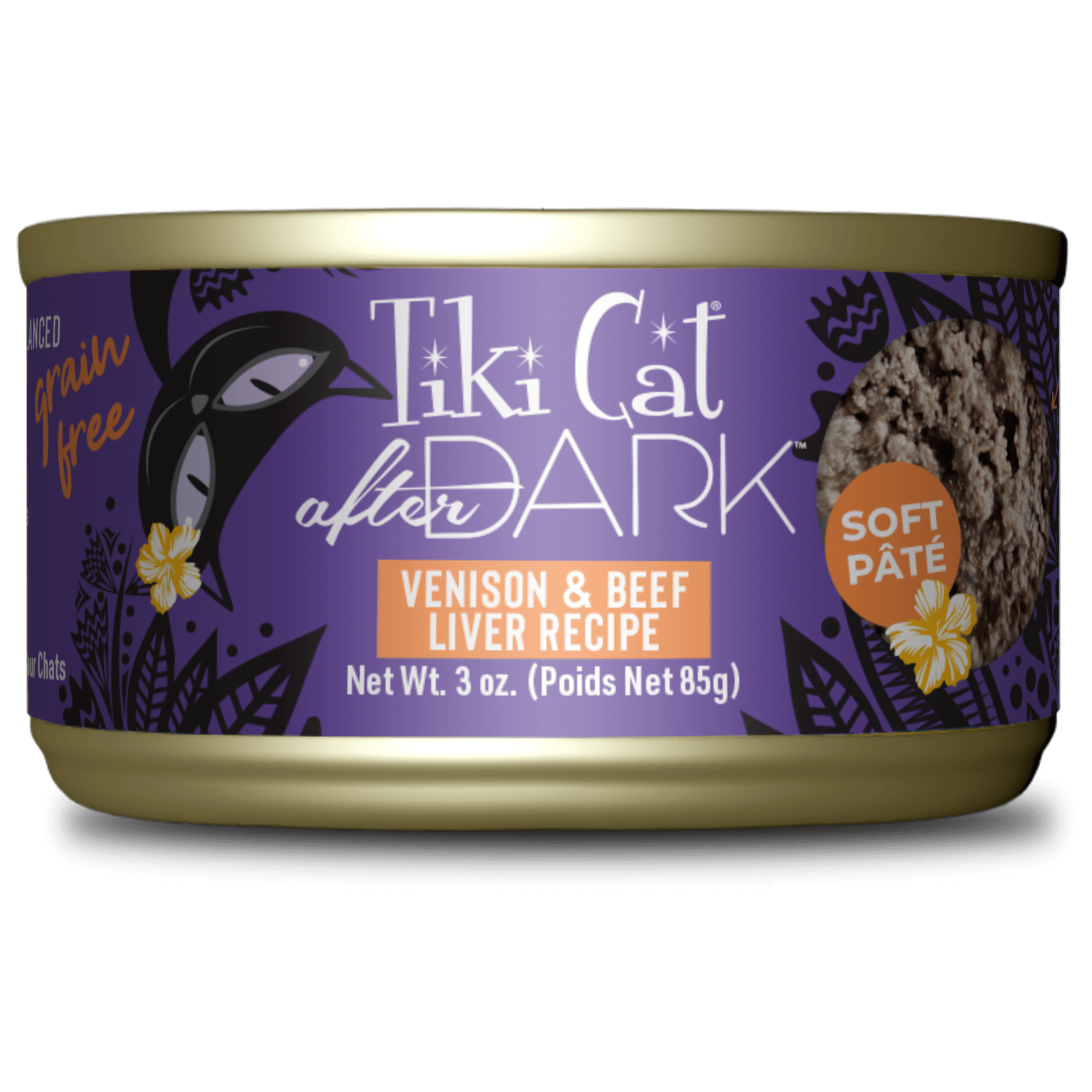 Tikicat Adult After Dark Venison and Beef Liver Soft Pate (3oz) - Majestic Pet Kingdom