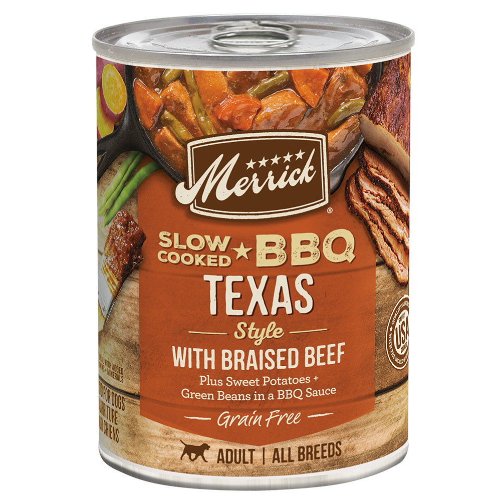 Merrick Slow Cooked Grain Free Adult Texas Beef Wet Dog Food (12.7oz) - Majestic Pet Kingdom