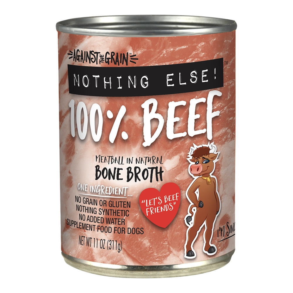 Against The Grain All Life Stages Nothing Else! 100% Beef Wet Dog Food (11oz) - Majestic Pet Kingdom