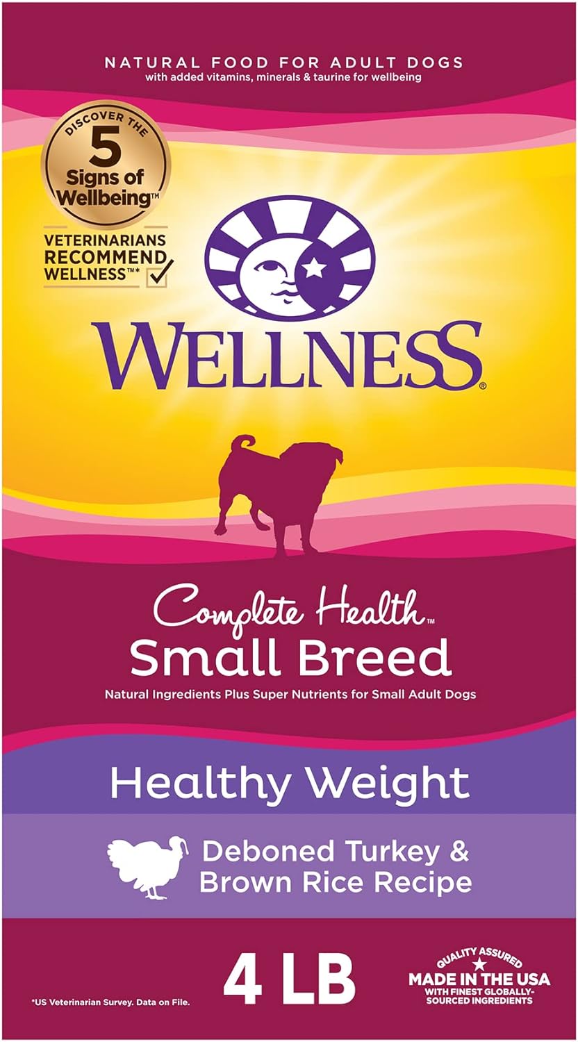 Dog Food Wellness Small Breed Healthy Weight Turkey Rice