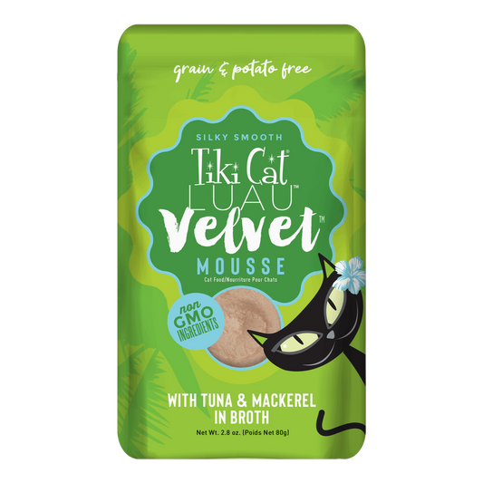 Tikicat Adult Velvet Mousse Tuna and Mackerel (2.8oz) - Majestic Pet Kingdom