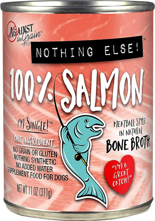 Against The Grain All Life Stages Nothing Else! 100% Salmon Wet Dog Food (11oz) - Majestic Pet Kingdom