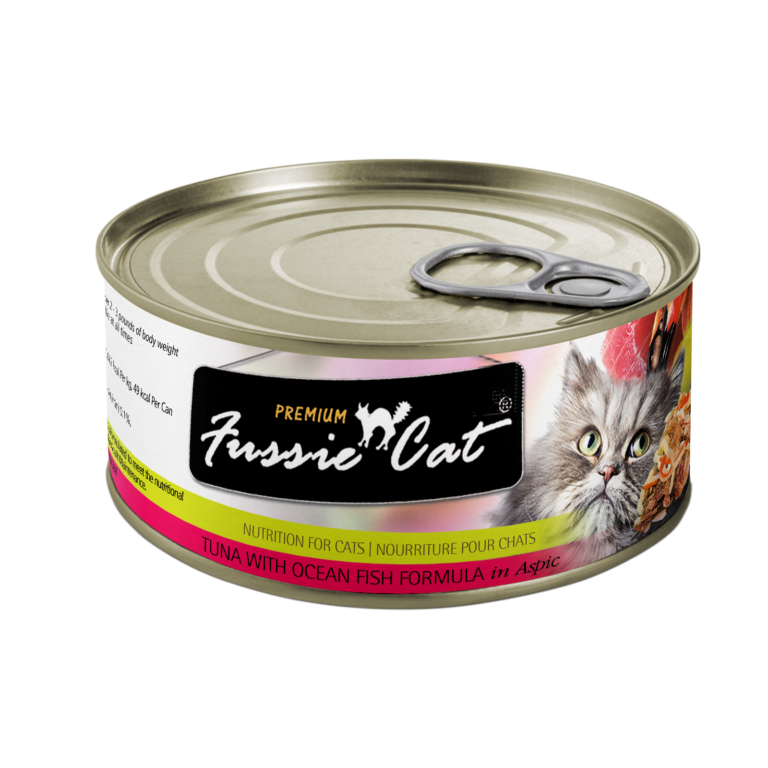 Fussie Cat Premium- Tuna With Ocean Fish Formula In Aspic (2.82oz) - Majestic Pet Kingdom