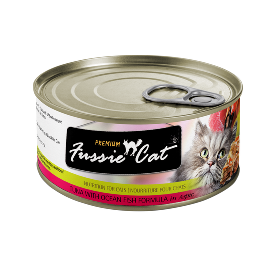 Fussie Cat Premium- Tuna With Ocean Fish Formula In Aspic (2.82oz) - Majestic Pet Kingdom