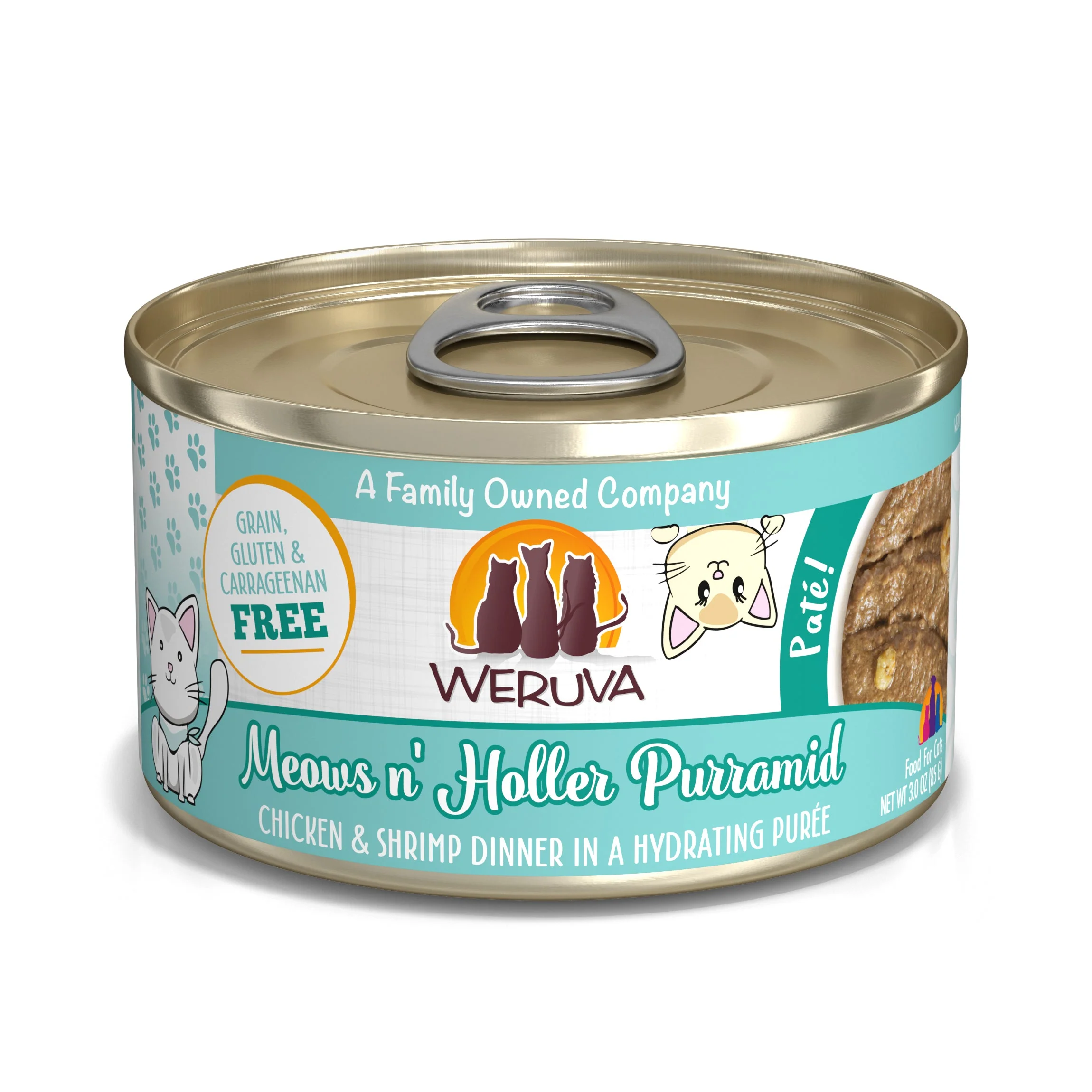 Weruva Adult Meows n' Holler Purramid Pate Cat Food (3oz) - Majestic Pet Kingdom