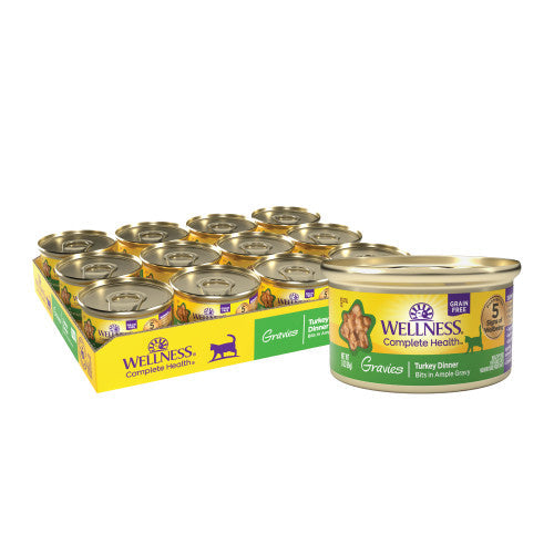 Wellness Complete Health Adult Gravies Turkey Entree Wet Cat Food (3oz) - Majestic Pet Kingdom