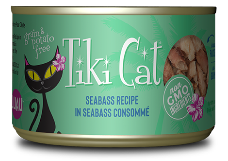 Tikicat All Life Stages Oahu'Luau Seabass (2.8oz) - Majestic Pet Kingdom