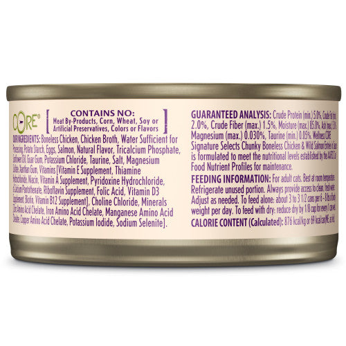 Wellness Core Adult Signature Select Chunky Chicken and Salmon Entree Wet Cat Food - Majestic Pet Kingdom