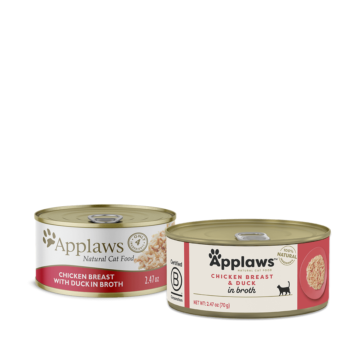 Applaws Chicken Breast and Duck in Broth Wet Cat Food (2.47oz) - Majestic Pet Kingdom