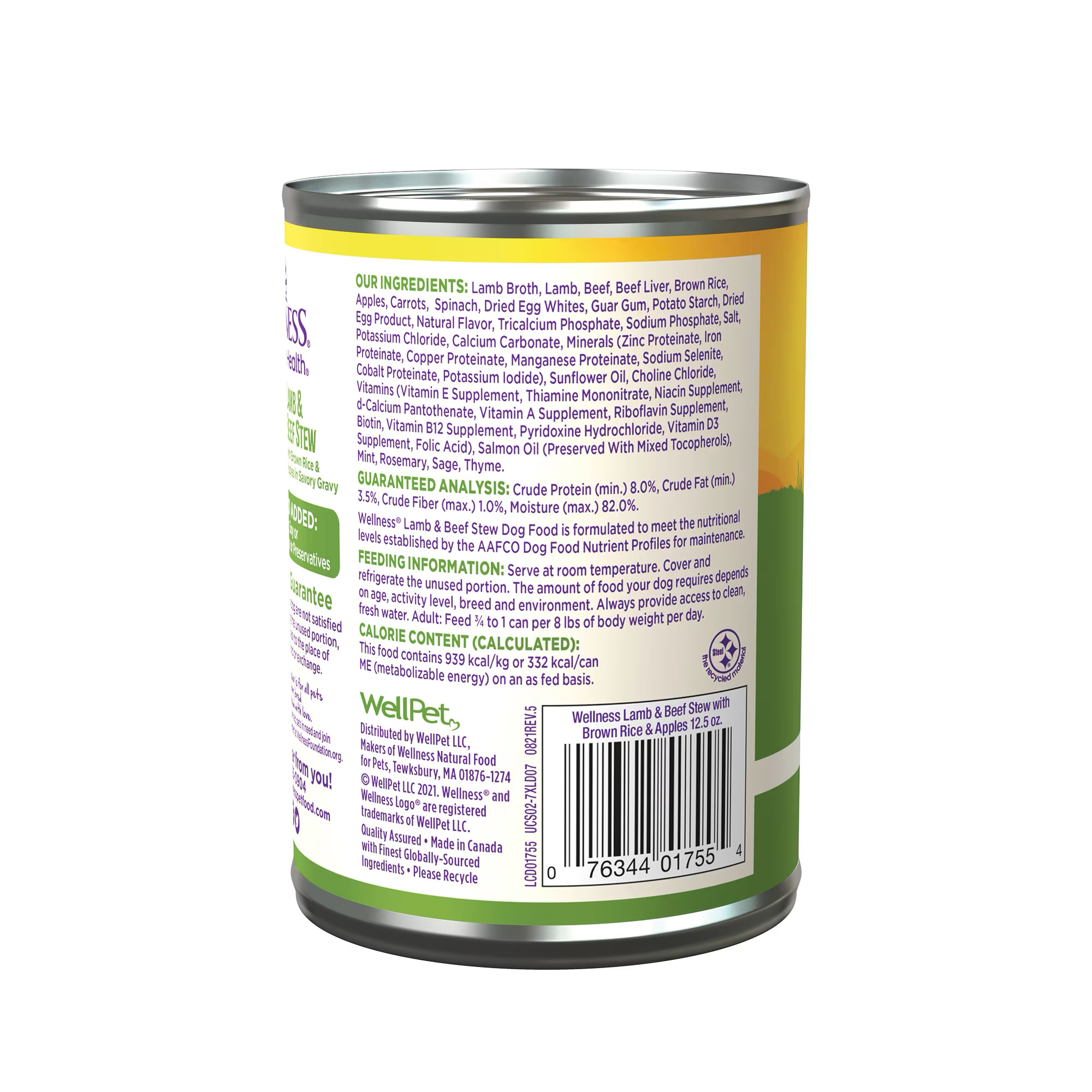 Wellness Adult Lamb and Beef Stew Wet Dog Food (12.5oz) - Majestic Pet Kingdom
