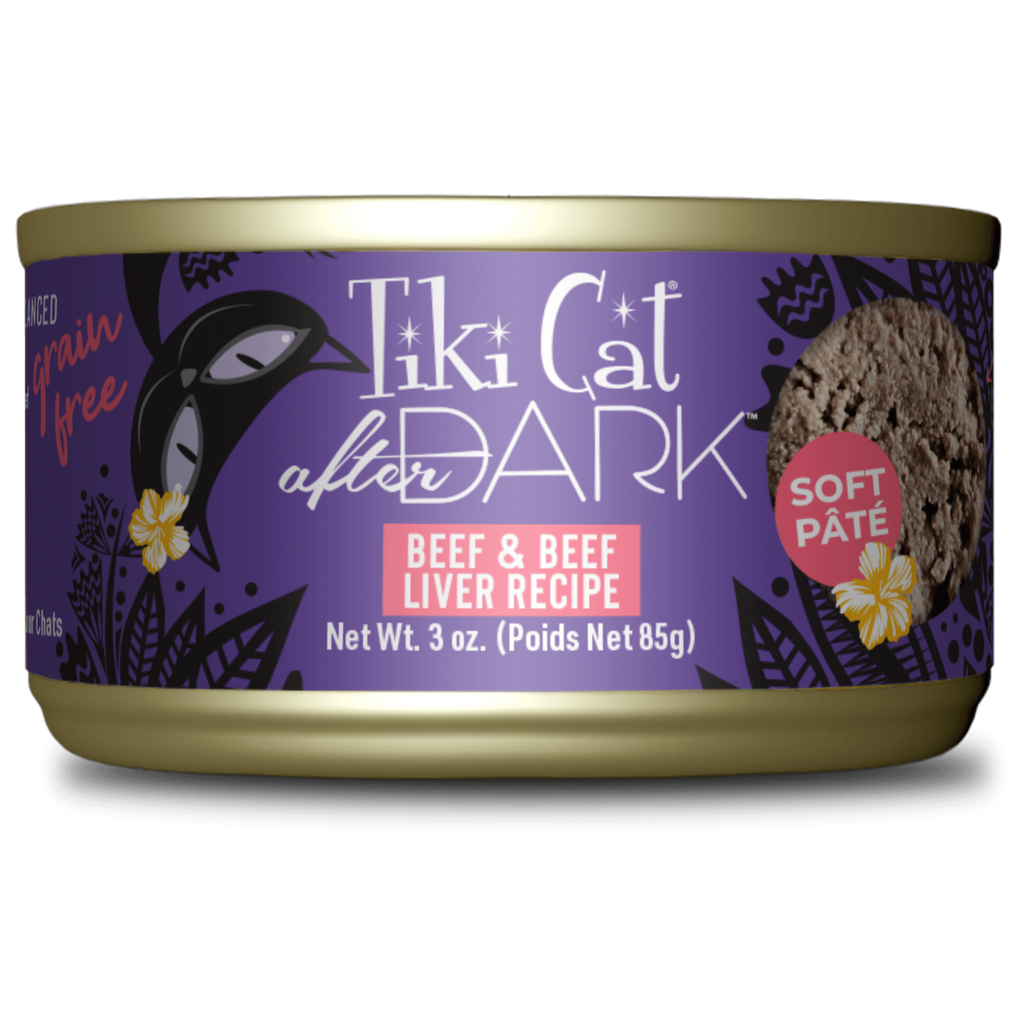 Tikicat Adult After Dark Beef and Beef Liver Soft Pate (3oz) - Majestic Pet Kingdom