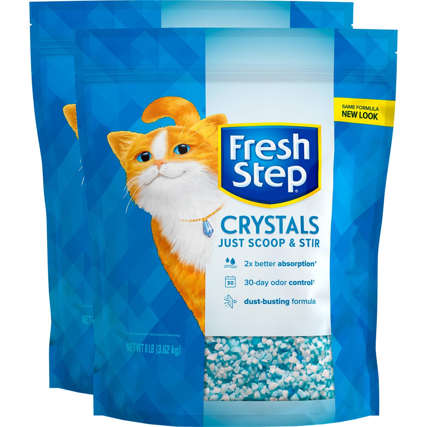 Cat Litter Fresh Step Crystal Long-Lasting Odor Control 8lb