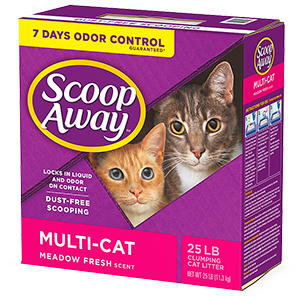 Cat Litter Scoop Away Multi-Cat Extra Strength Clumping Clay