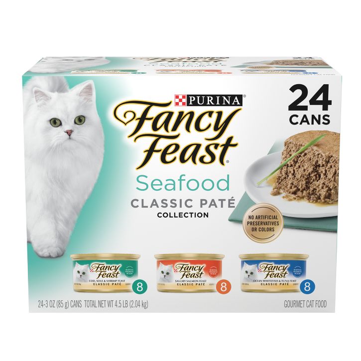 24Ct 3oz Fancy Feast Seafood Pate Variety Pack - Majestic Pet Kingdom