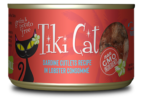 Tikicat All Life Stages Bora Bora Grill Sardine Cutlets in Lobster Consomme (2.8oz) - Majestic Pet Kingdom
