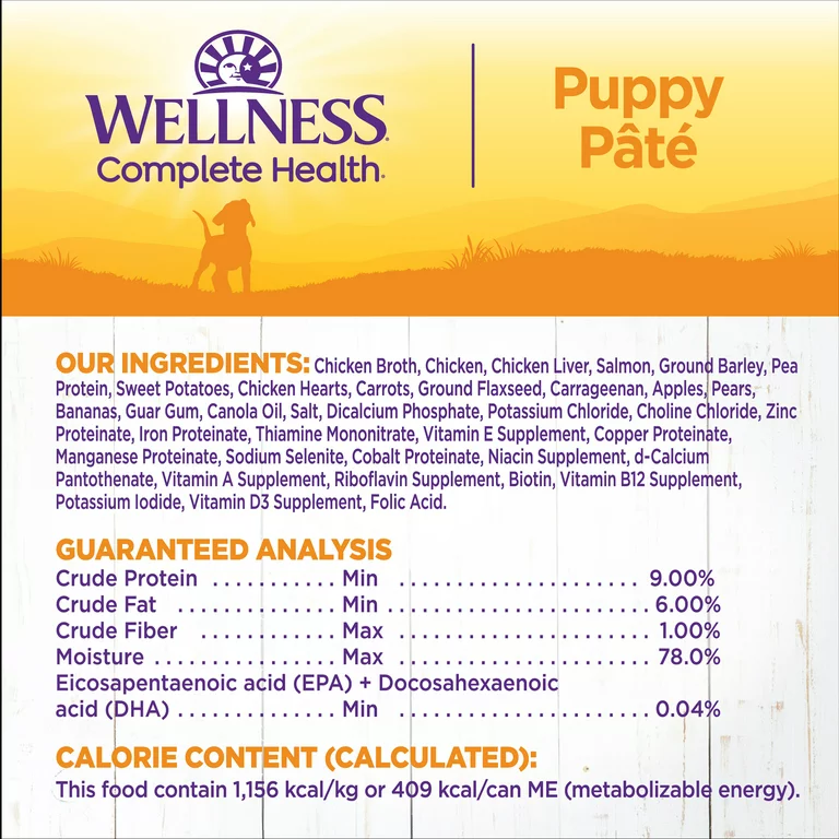 Wellness Puppy Chicken and Salmon Wet Dog Food (12.5oz) - Majestic Pet Kingdom