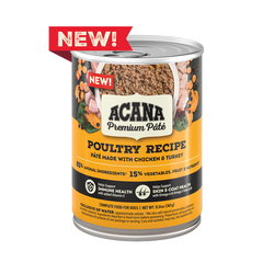 Acana Adult Grain Free Pate Poultry Wet Dog Food (12.8oz) - Majestic Pet Kingdom