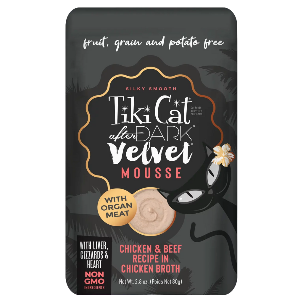 Tikicat Adult After Dark Velvet Mousse Chicken and Beef (2.8oz) - Majestic Pet Kingdom