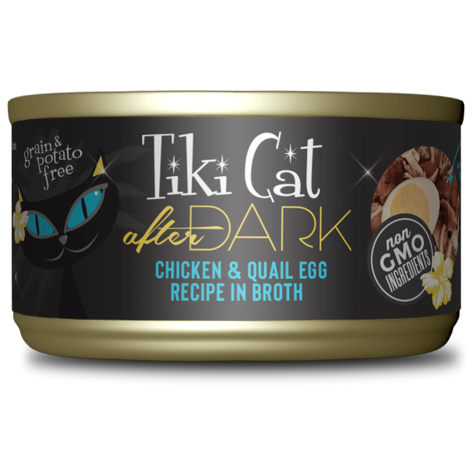 Tikicat Adult After Dark Chicken and Quail in Broth (2.8oz) - Majestic Pet Kingdom