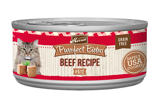 Merrick Purrfect Bistro Grain Free Adult Beef Pate Cat Food - Majestic Pet Kingdom