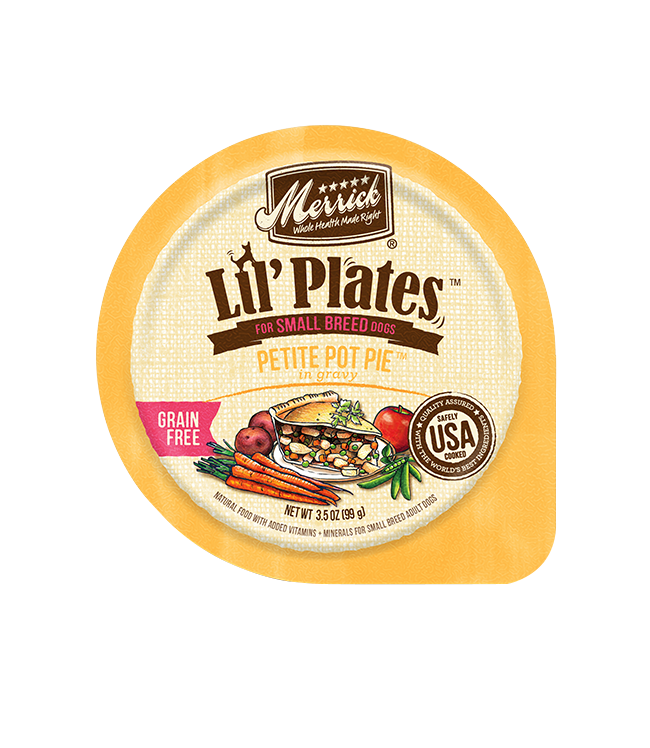 Merrick Lil' Plates Grain Free Petite Pot Pie Wet Dog Food (3.5oz) - Majestic Pet Kingdom