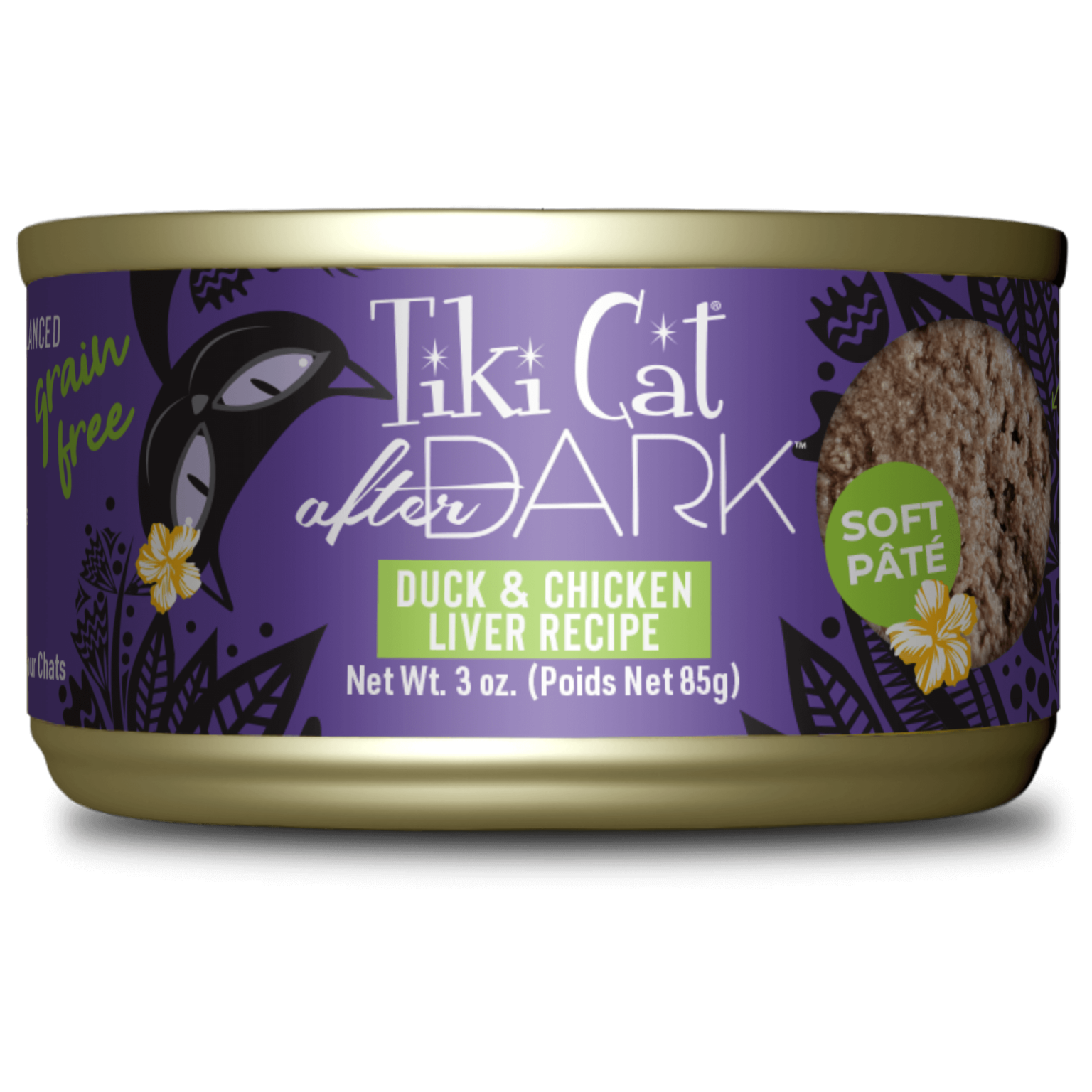 Tikicat Adult After Dark Duck and Chicken Liver Soft Pate (3oz) - Majestic Pet Kingdom