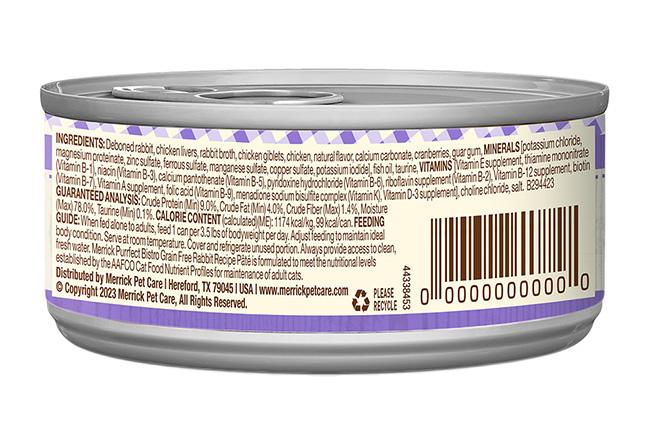 Merrick Purrfect Bistro Grain Free Adult Rabbit Pate Cat Food - Majestic Pet Kingdom