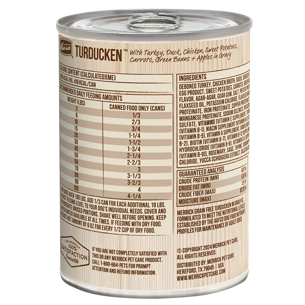 Merrick Grain Free Turducken Wet Dog Food (12.7oz) - Majestic Pet Kingdom