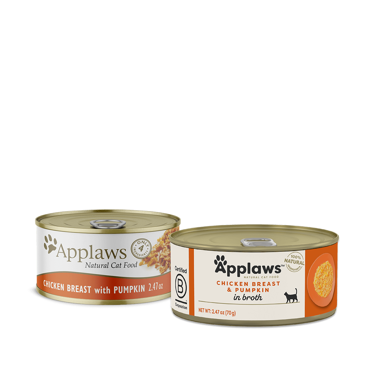 Applaws Adult Chicken Breast and Pumpkin in Broth Wet Cat Food (2.47oz) - Majestic Pet Kingdom