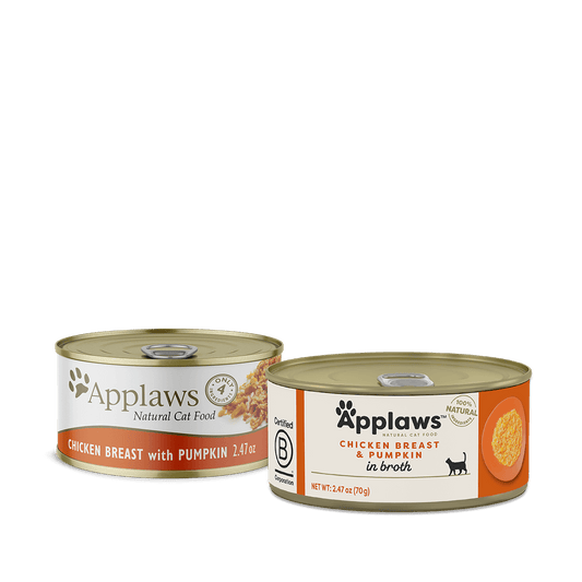 Applaws Adult Chicken Breast and Pumpkin in Broth Wet Cat Food (2.47oz) - Majestic Pet Kingdom