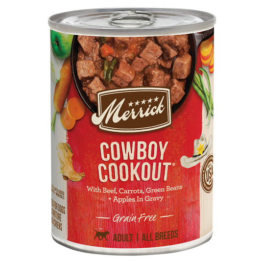 Merrick Grain Free Cowboy Cookout Wet Dog Food (12.7oz) - Majestic Pet Kingdom