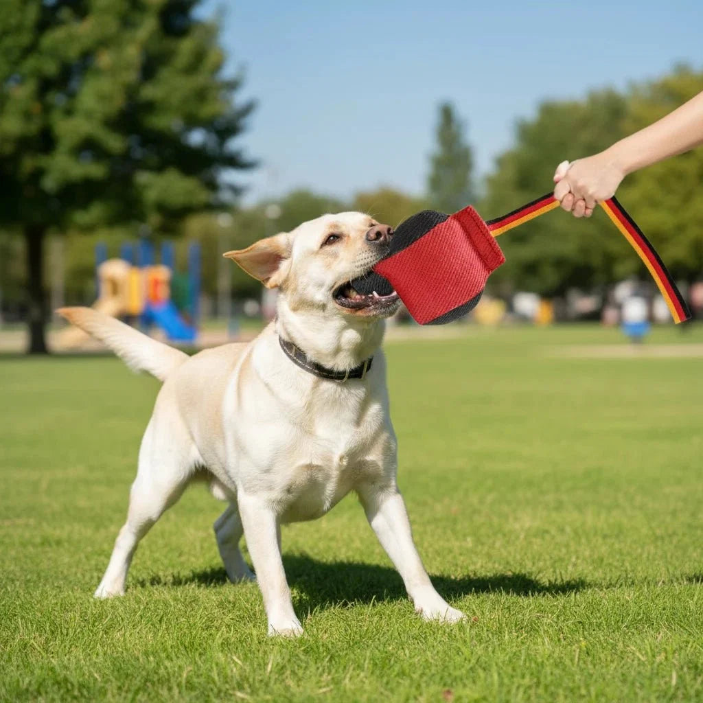 Interactive Dog Bite Tug Toy with Rope Handle Interactive Pet Toy | Majestic Pet Kingdom™