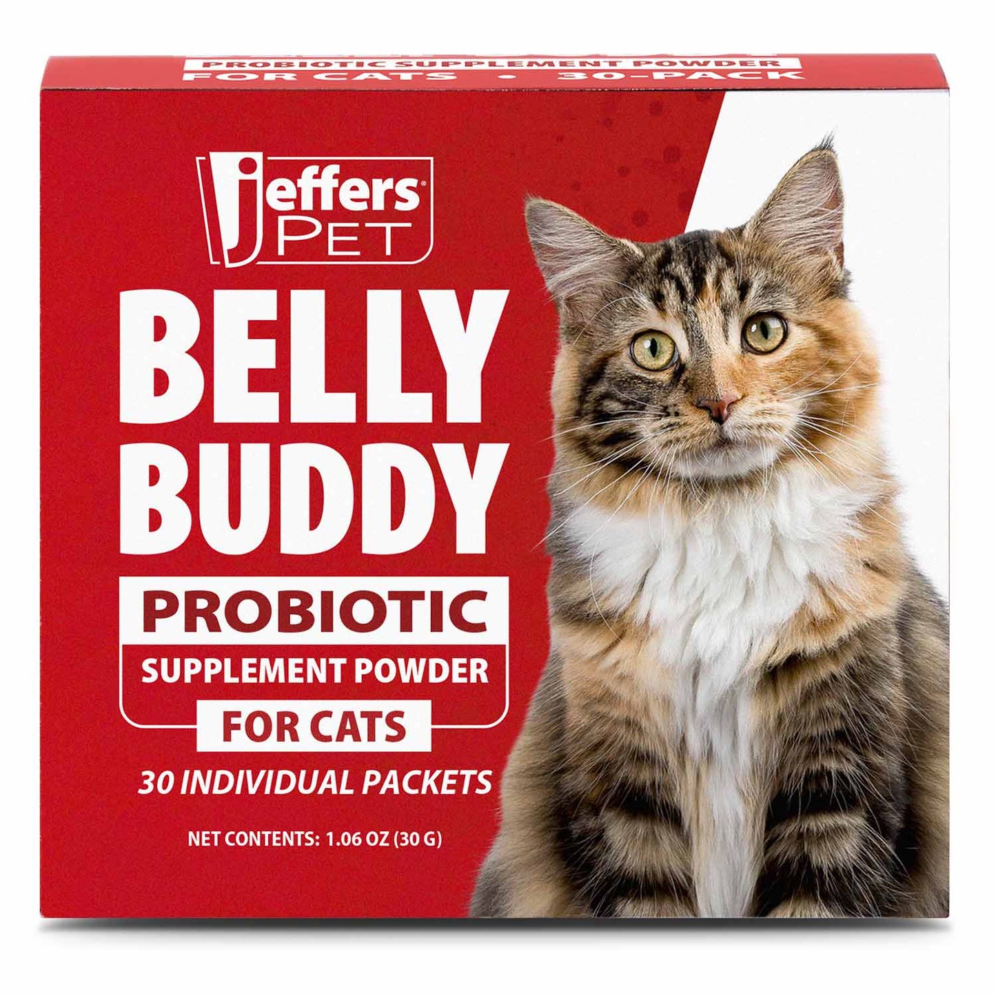 Jeffers BELLY BUDDY Probiotic Supplement Packets for Cats – | Majestic Pet Kingdom™