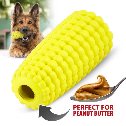 Jeffers Corn Cob Natural Rubber Stuffable Treat Dispenser Dog Dental | Majestic Pet Kingdom™