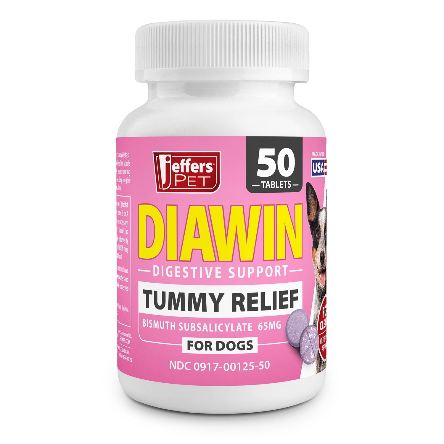 Jeffers Diawin Digestive Support for Dogs - Bismuth Tummy Relief for | Majestic Pet Kingdom™