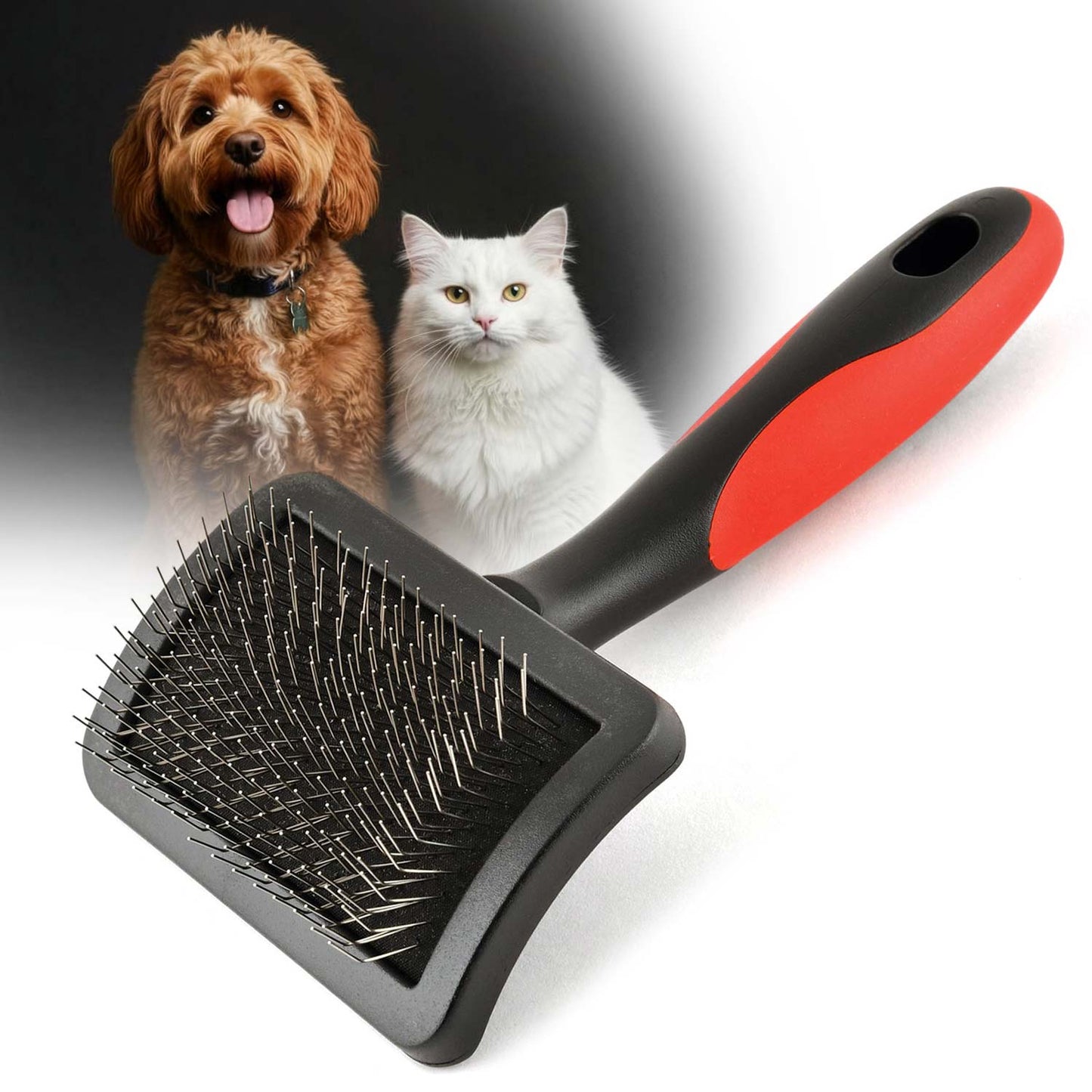Jeffers Firm Pin Universal Slicker Pet Grooming Brush Pet Wellness | Majestic Pet Kingdom™