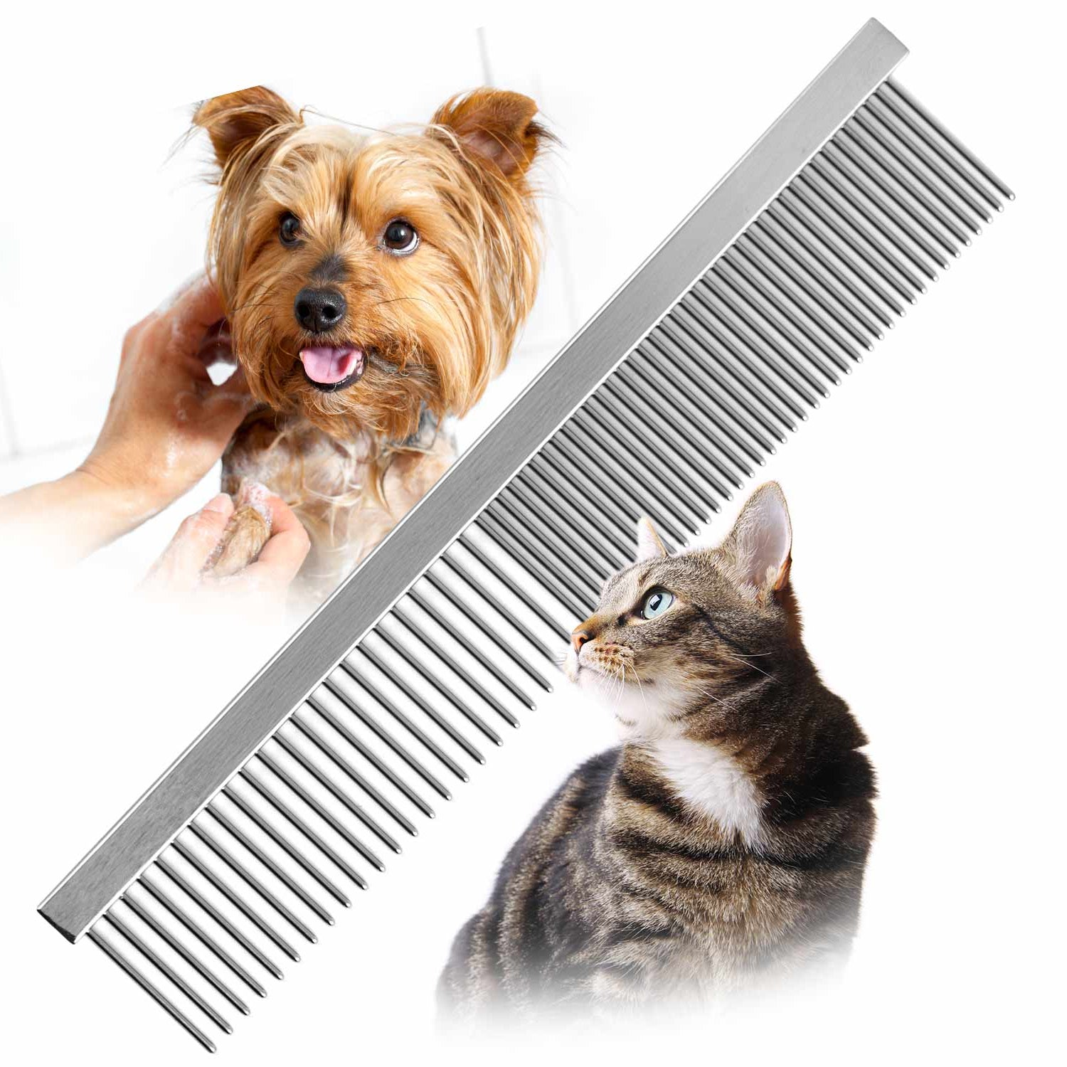 Jeffers Flat Back Pet Grooming Combs Pet Wellness Essential | Majestic Pet Kingdom™
