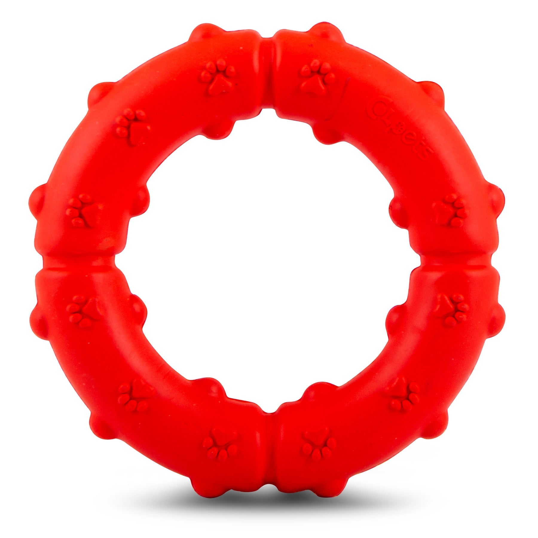 Jeffers Paw Ring Tugger Natural Rubber Dog Dental Chew & Fetch Toy | Majestic Pet Kingdom™