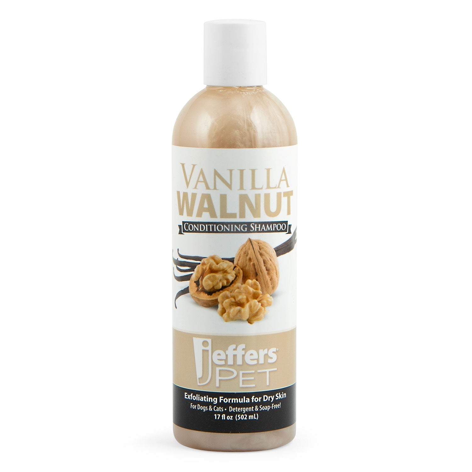 Jeffers Pet Vanilla Walnut Exfoliating Dog & Cat Conditioning Shampoo | Majestic Pet Kingdom™