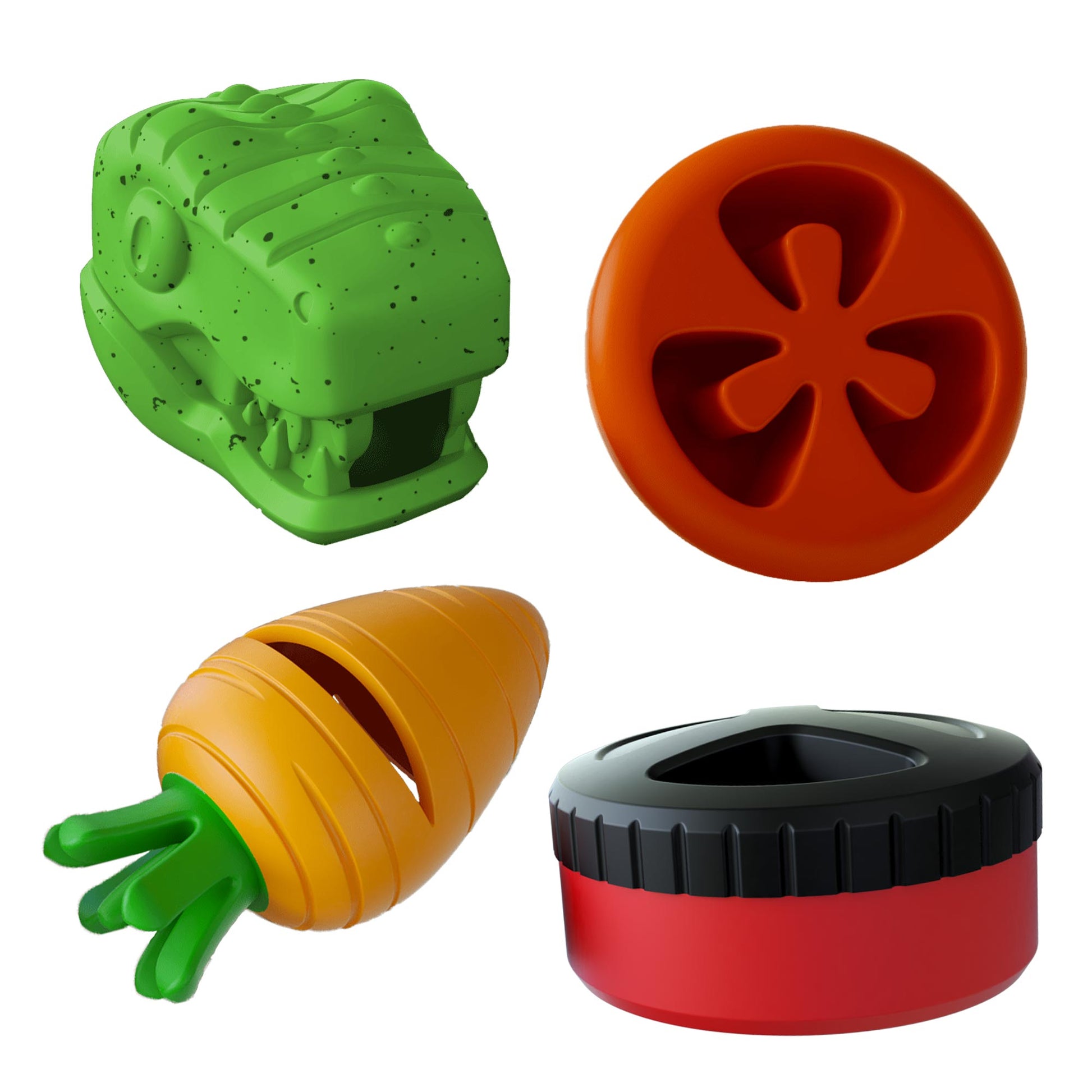 Jeffers Stay Busy Natural Rubber Dog Chew Toys, 4 pc, Medium - Purrfect Pet Kingdom™